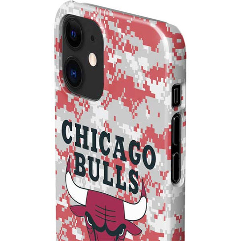 NBA Chicago Bulls Digi Camo iPhone 12 Mini Lite Case