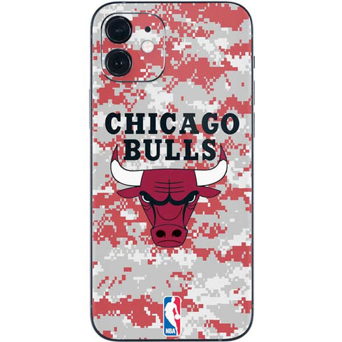 NBA Chicago Bulls Digi Camo iPhone 12 Mini Skin