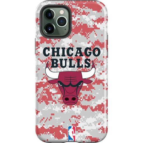 NBA Chicago Bulls Digi Camo iPhone 12 Pro Max Impact Case