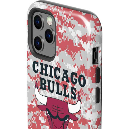 NBA Chicago Bulls Digi Camo iPhone 12 Pro Max Impact Case