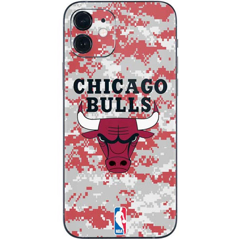 NBA Chicago Bulls Digi Camo iPhone 12 Skin