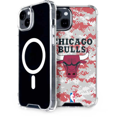 NBA Chicago Bulls Digi Camo iPhone 13 MagSafe Case