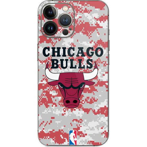 NBA Chicago Bulls Digi Camo iPhone 13 Pro Max Skin