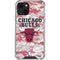 NBA Chicago Bulls Digi Camo iPhone 14 Plus Clear Case