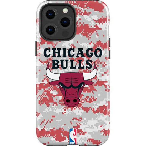 NBA Chicago Bulls Digi Camo iPhone 15 Pro Max Impact Case