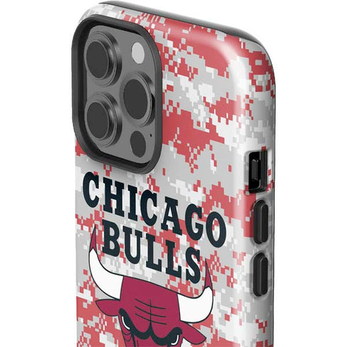NBA Chicago Bulls Digi Camo iPhone 15 Pro Max Impact Case