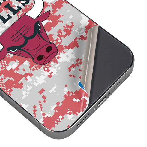 NBA Chicago Bulls Digi Camo iPhone 14 Pro Max Skin