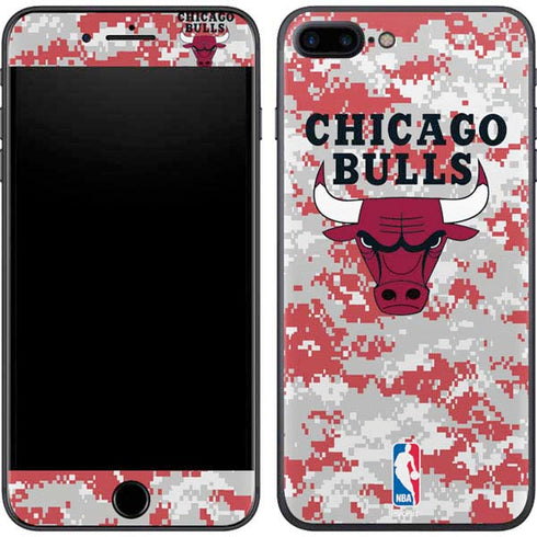 NBA Chicago Bulls Digi Camo iPhone 8 Plus Skin