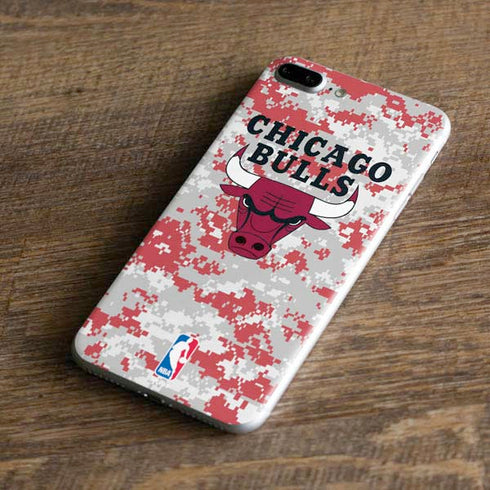 NBA Chicago Bulls Digi Camo iPhone 8 Plus Skin