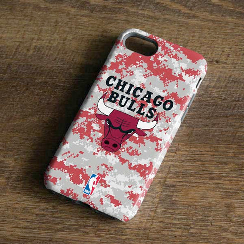 NBA Chicago Bulls Digi Camo iPhone 8 Pro Case