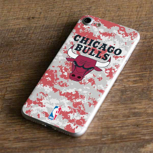 NBA Chicago Bulls Digi Camo iPhone 8 Skin