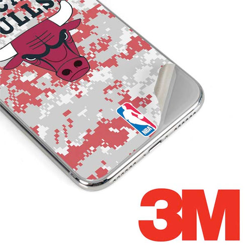NBA Chicago Bulls Digi Camo iPhone X Skin