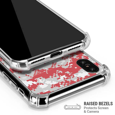 NBA Chicago Bulls Digi Camo iPhone XS Max Clear Case
