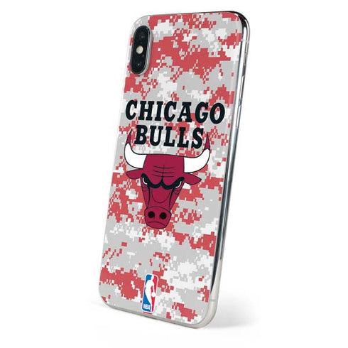 NBA Chicago Bulls Digi Camo iPhone XS Skin