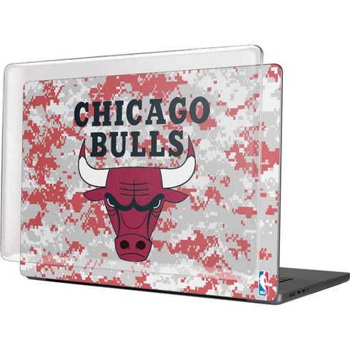 NBA Chicago Bulls Digi Camo MacBook Pro 16in (2021-25) Case plus Skin