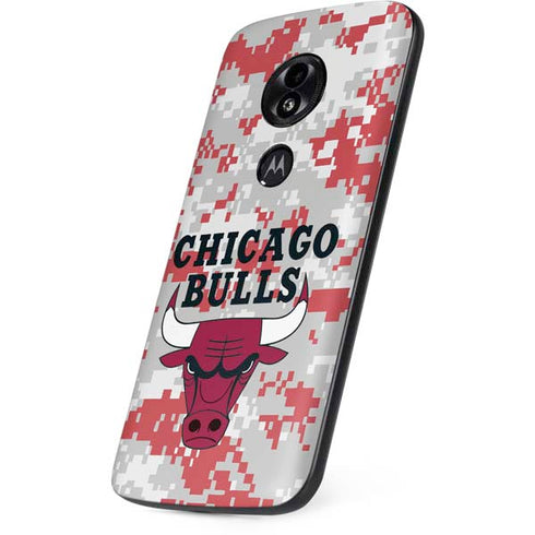 NBA Chicago Bulls Digi Camo Moto E5 Play Skin