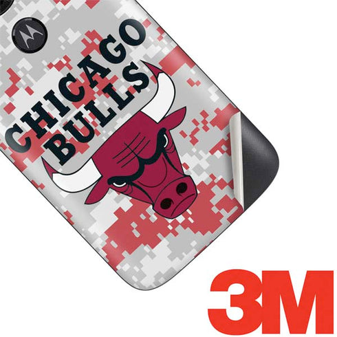 NBA Chicago Bulls Digi Camo Moto E5 Play Skin