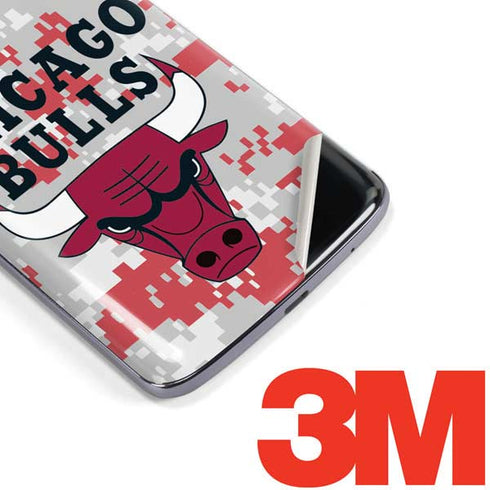 NBA Chicago Bulls Digi Camo Moto E5 Plus Skin