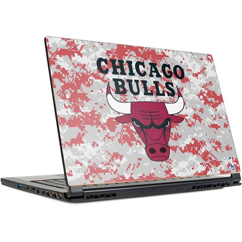 NBA Chicago Bulls Digi Camo MSI GS65 Stealth Laptop Skin