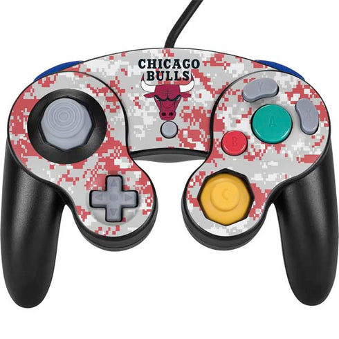 NBA Chicago Bulls Digi Camo Nintendo GameCube Controller Skin
