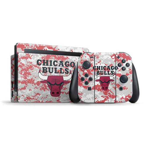 NBA Chicago Bulls Digi Camo Nintendo Switch Bundle Skin