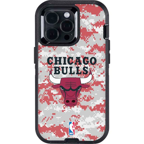 NBA Chicago Bulls Digi Camo Otterbox Defender iPhone Skin