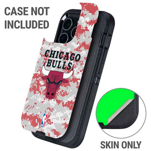 NBA Chicago Bulls Digi Camo Otterbox Defender iPhone Skin