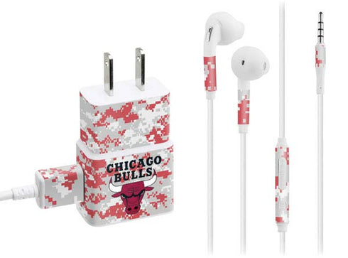 NBA Chicago Bulls Digi Camo Phone Charger Skin