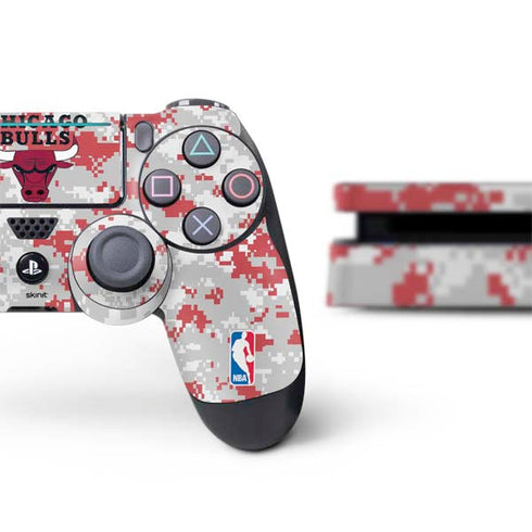NBA Chicago Bulls Digi Camo PS4 Slim Bundle Skin
