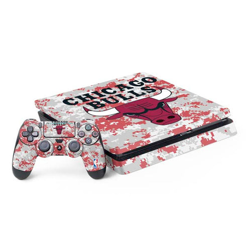 NBA Chicago Bulls Digi Camo PS4 Slim Bundle Skin