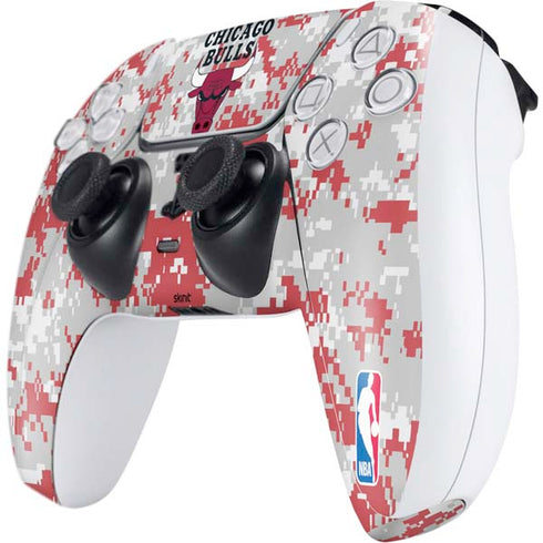 NBA Chicago Bulls Digi Camo PS5 Controller Skin