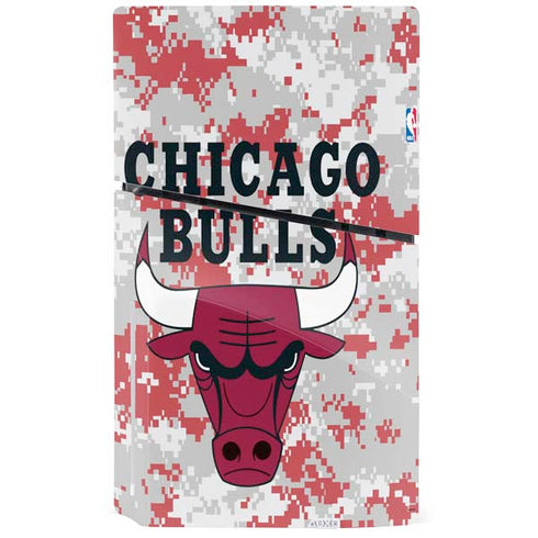 NBA Chicago Bulls Digi Camo PS5 Slim Disk Console Skin