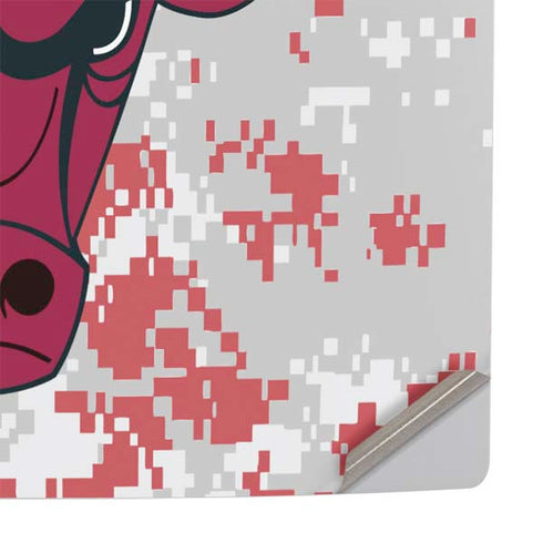 NBA Chicago Bulls Digi Camo PS5 Slim Digital Edition Console Skin