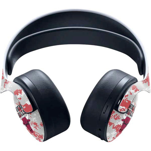 NBA Chicago Bulls Digi Camo PULSE 3D Wireless Headset for PS5 Skin