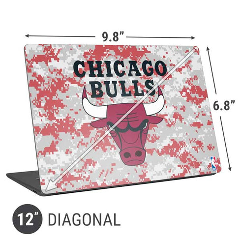 NBA Chicago Bulls Digi Camo Universal Laptop 12in (9.8 x 6.8in) Skin
