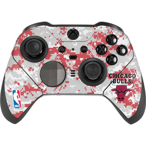 NBA Chicago Bulls Digi Camo Xbox Elite Wireless Controller Series 2 Skin