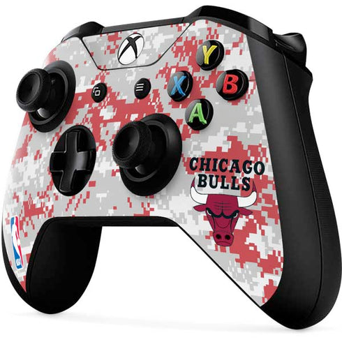 NBA Chicago Bulls Digi Camo Xbox One X Controller Skin