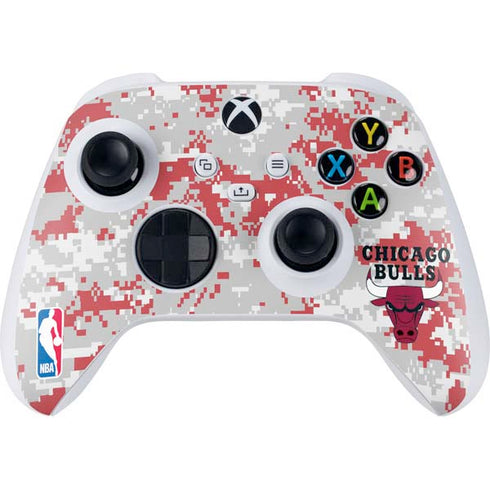 NBA Chicago Bulls Digi Camo Xbox Series S Controller Skin