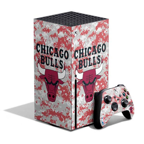 NBA Chicago Bulls Digi Camo Xbox Series X Bundle Skin