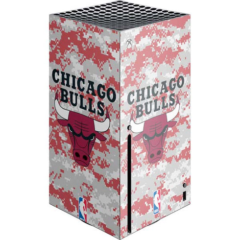 NBA Chicago Bulls Digi Camo Xbox Series X Console Skin
