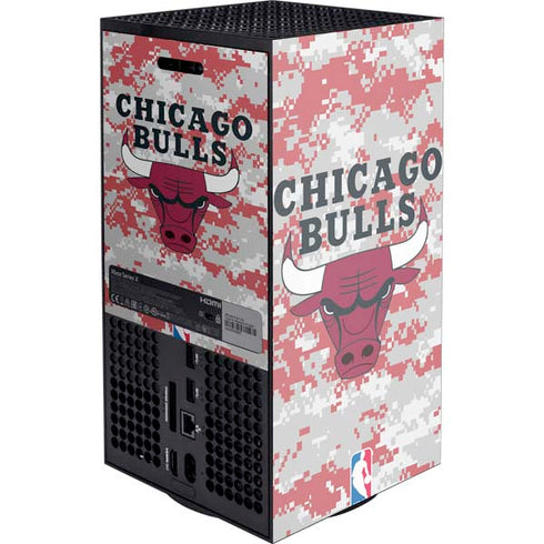 NBA Chicago Bulls Digi Camo Xbox Series X Console Skin