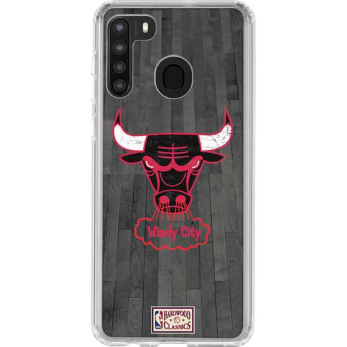 NBA Chicago Bulls Hardwood Classics Galaxy A21 Clear Case