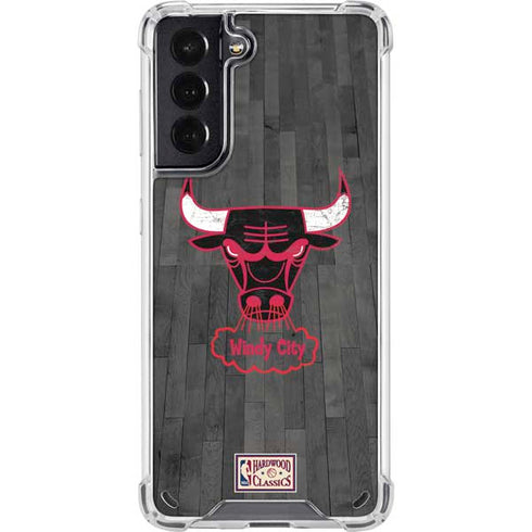 NBA Chicago Bulls Hardwood Classics Galaxy S21 5G Clear Case