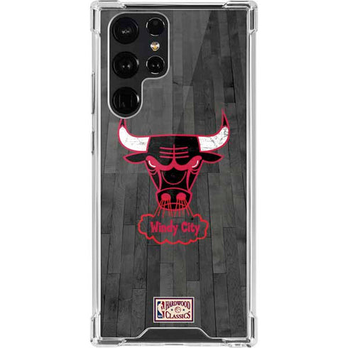 NBA Chicago Bulls Hardwood Classics Galaxy S22 Ultra Clear Case