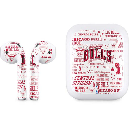 NBA Chicago Bulls Historic Blast Apple AirPods Skin