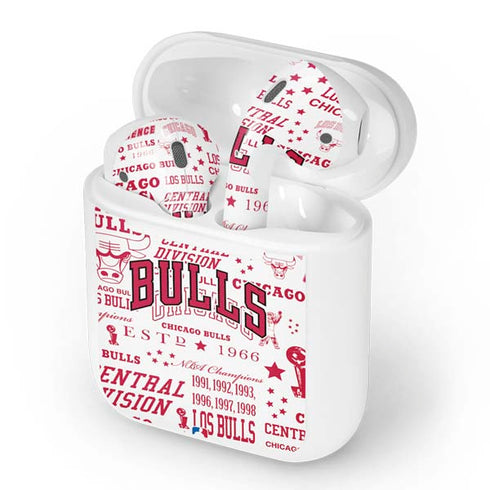 NBA Chicago Bulls Historic Blast Apple AirPods Skin