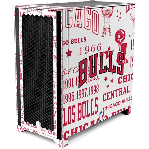 NBA Chicago Bulls Historic Blast Corsair 4000D Tempered Glass Mid-Tower ATX Case Skin