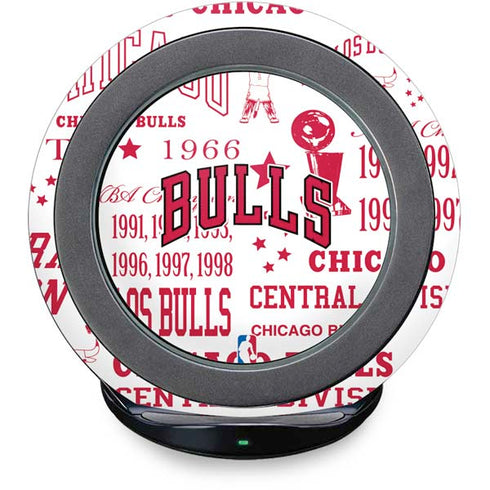 NBA Chicago Bulls Historic Blast Fast Charge Wireless Charging Stand Skin