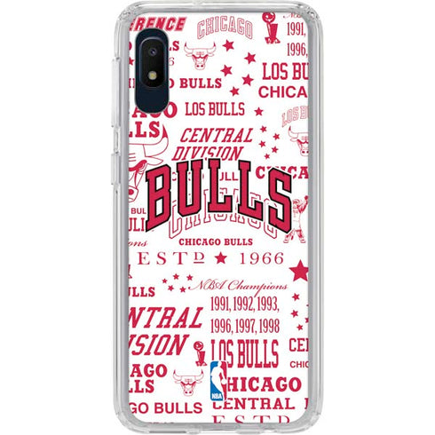 NBA Chicago Bulls Historic Blast Galaxy A10e Clear Case