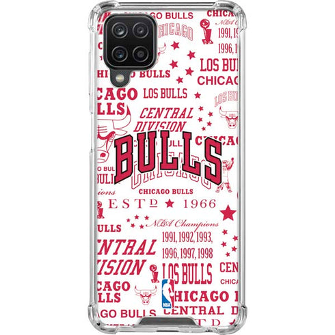 NBA Chicago Bulls Historic Blast Galaxy A12 Clear Case